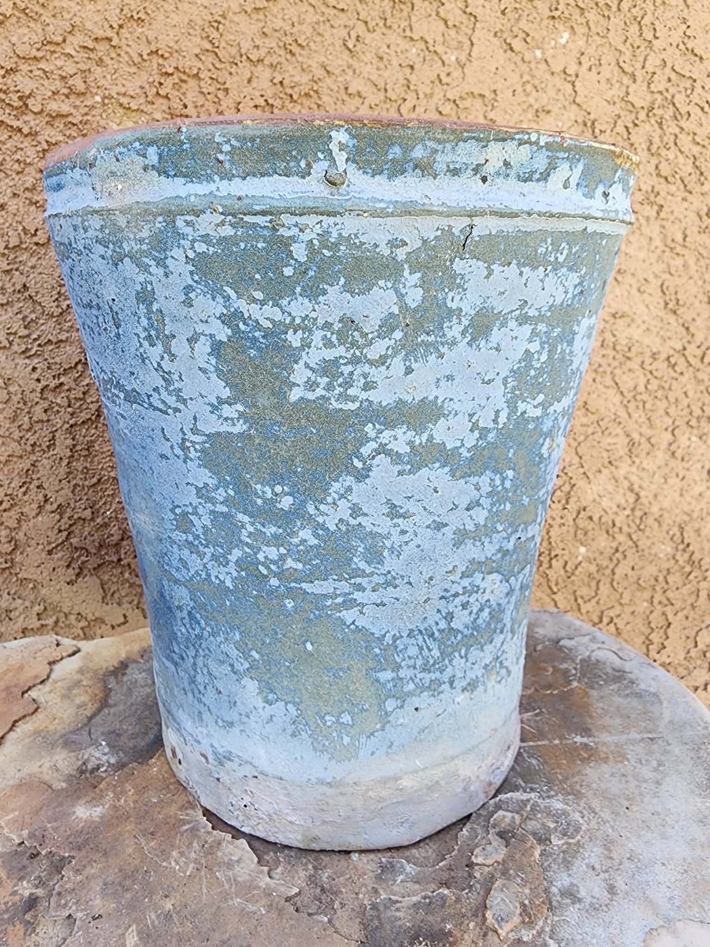 Tuscany Earthen Terra Cotta — Italian Blue Ruin Planter No. 219