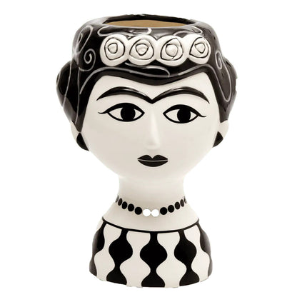 Ceramic Vase - Marisol - Black & White