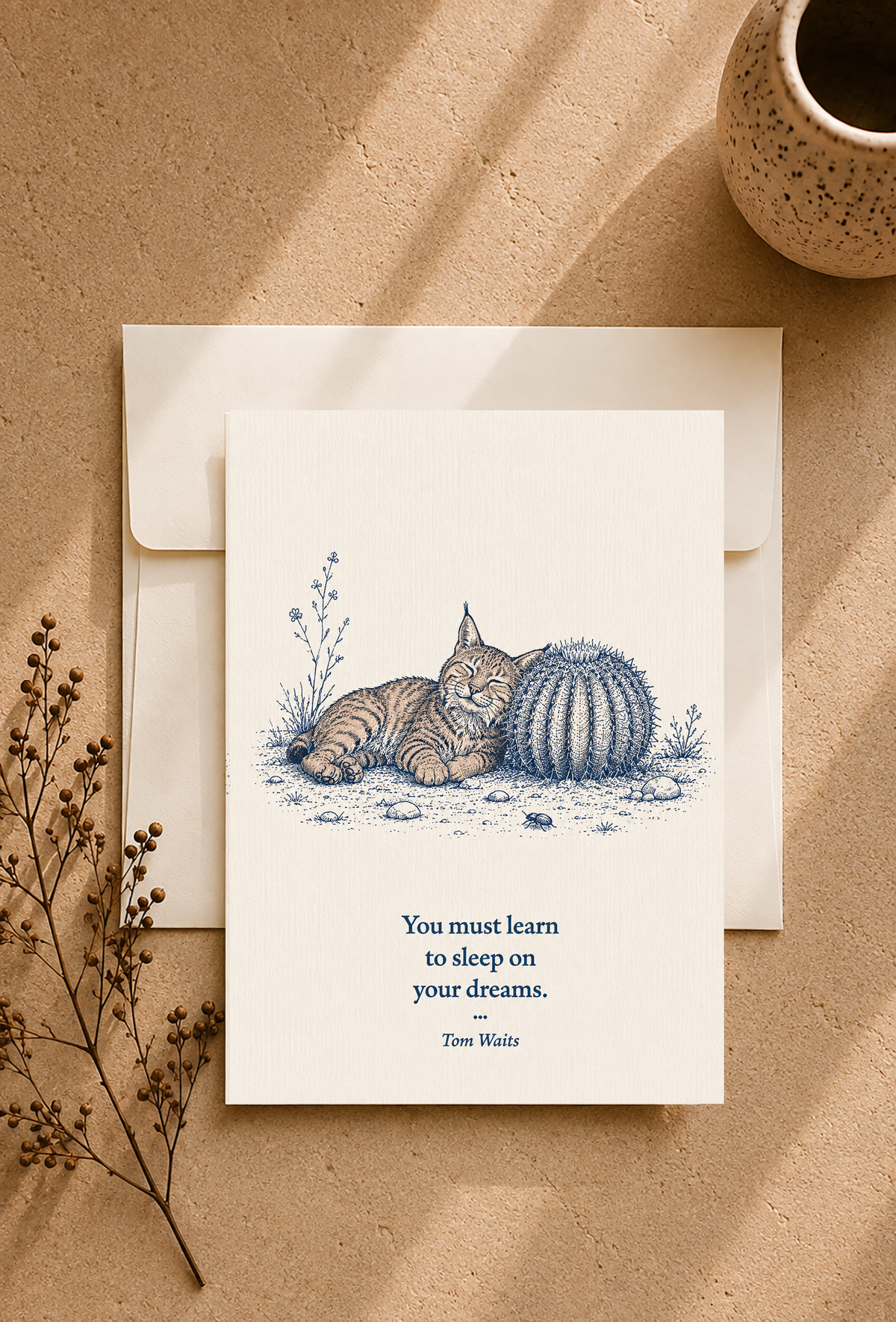 Bobcat — Small Society Art Card