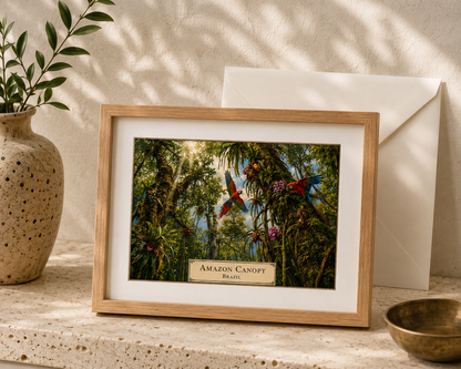 Amazon Canopy — Botanical Expedition Art Card
